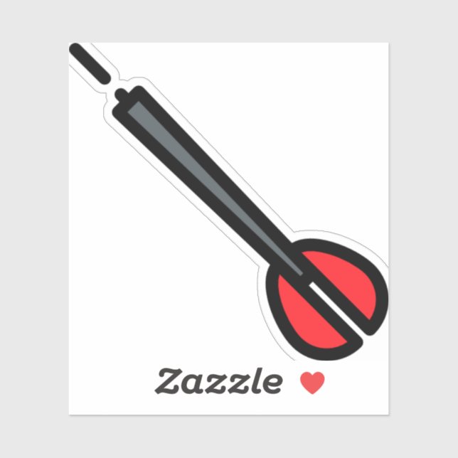 Sticker fléchette (Feuille)