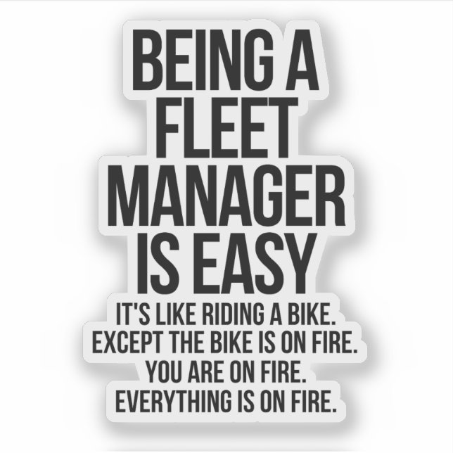 Sticker Fleet manager (Devant)
