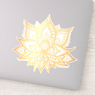 Sticker Fleur Boho Gold Lotus