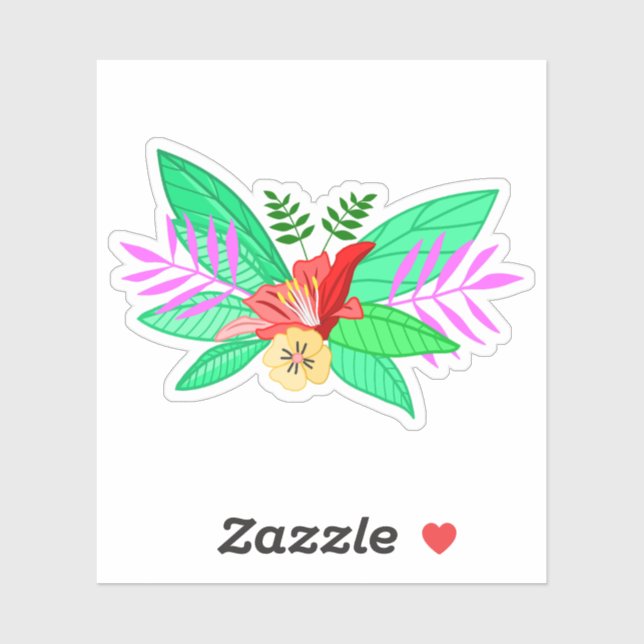 Sticker Fleur Botanique 2 (Feuille)