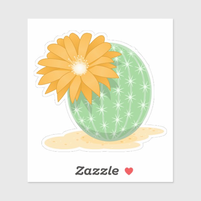 Sticker Fleur Cactus (Feuille)