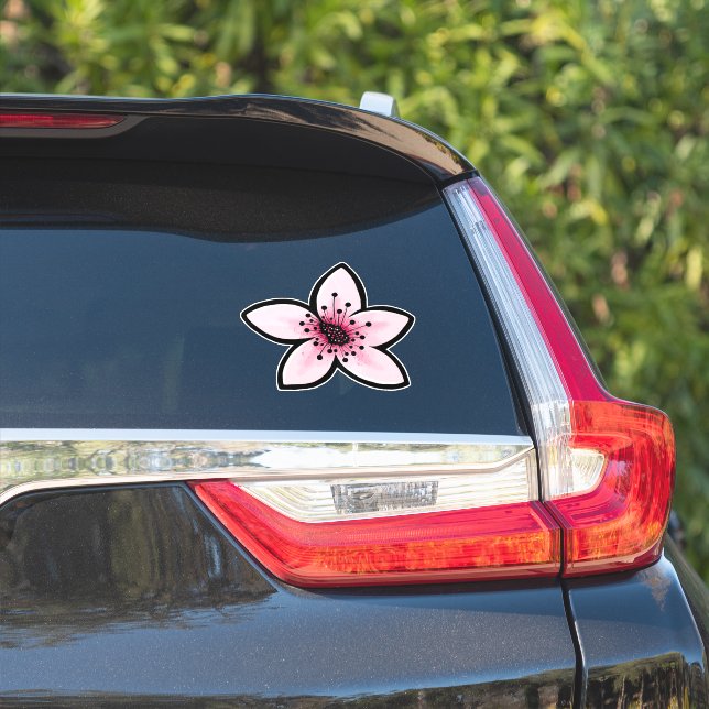 Sticker Fleur de cerisier (Côté voiture)