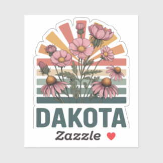 Sticker Fleur de Dakota