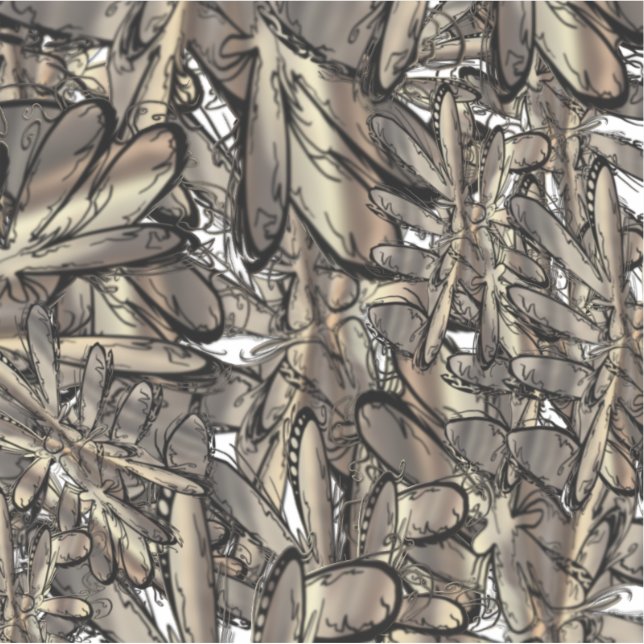 Sticker Fleur de flamme d'or (Devant)