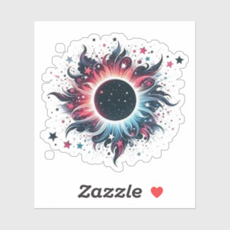Sticker Fleur d'éclipse solaire