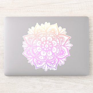 Sticker Fleur Girl Pastel Mandala