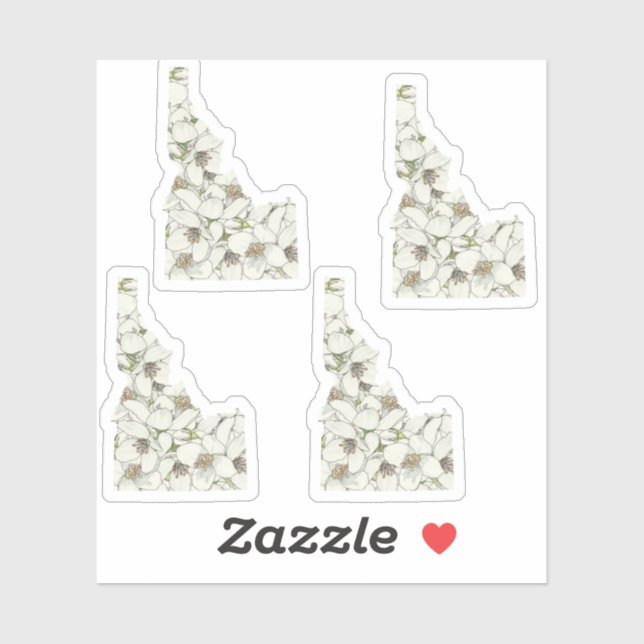 Sticker Fleur Idaho (Feuille)
