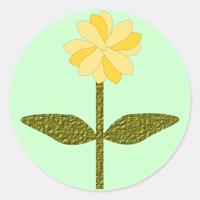 Sticker Fleur Jaune (Devant)