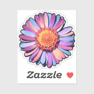Sticker Fleur mignonne violet rose bleu Boho Daisy Bisexua