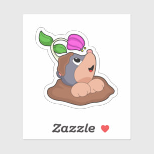 Sticker Fleur Mole Earth