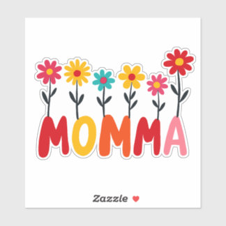 Sticker Fleur MOMMA - Oeuvre florale fantaisiste