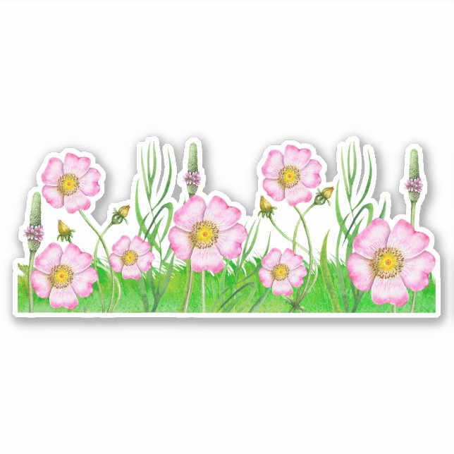 Sticker Fleur sauvage (Devant)