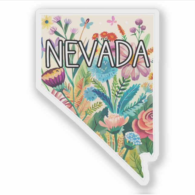 Sticker Fleur sauvage du Nevada (Devant)
