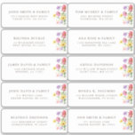 Sticker Fleur sauvage Rustic Chic boho Floral Adresse d'hô<br><div class="desc">Célébrez votre histoire d'amour avec cet élégant autocollant d'adresse fleurie de nom d'invité avec un design de fleurs sauvages d'aquarelle et script de calligraphie moderne. Parfait pour un mariage de jardin, une cérémonie en plein air ou une célébration boho rustique, ce design mêle des éléments floral fantaisistes à une élégance...</div>