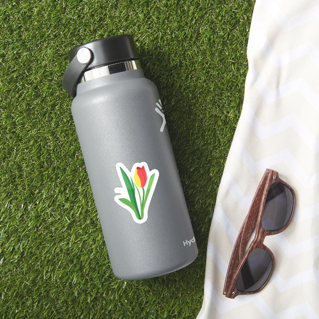 Sticker Fleur Tulip | Flore mignonne (HydroFlask Insitu)