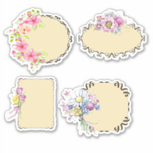 Sticker Fleur vintage