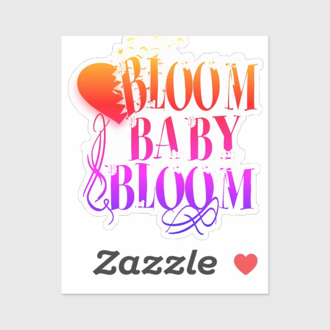 Sticker Fleurir bébé fleuris – Édition Boss Babe Autocolla (Feuille)