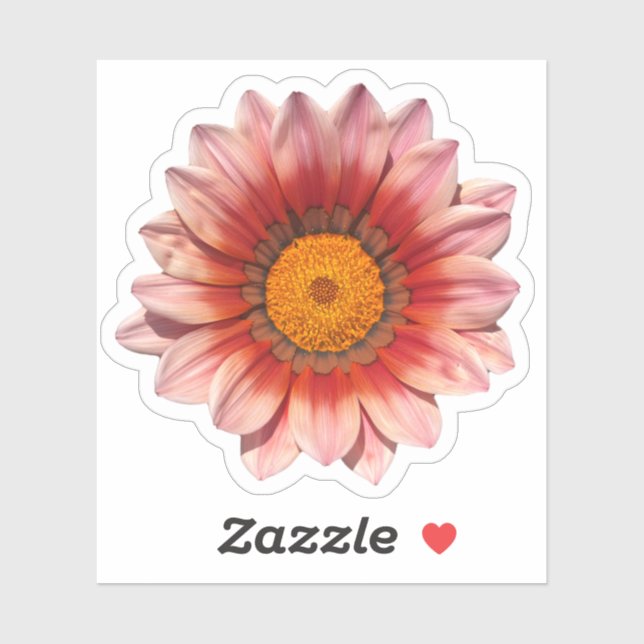 Sticker Fleuron rouge Gazania Treasure (Feuille)