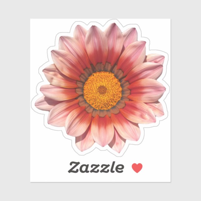 Sticker Fleuron rouge Gazania Treasure (Feuille)
