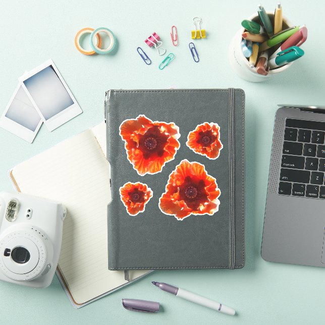 Sticker Fleurs de pavot (Couverture iPad)