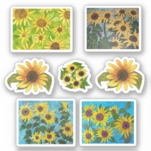 Sticker Fleurs de soleil