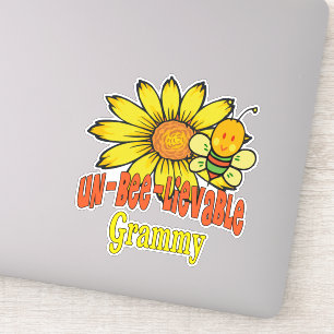 Sticker Fleurs de soleil et abeilles Grammy incroyables