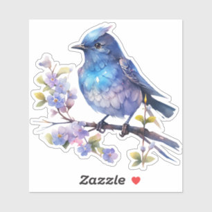 Sticker Fleurs d'oiseau de fée Clipart aquarelle-73611