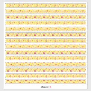 Sticker Fleurs Jaunes Minuscules Frontières