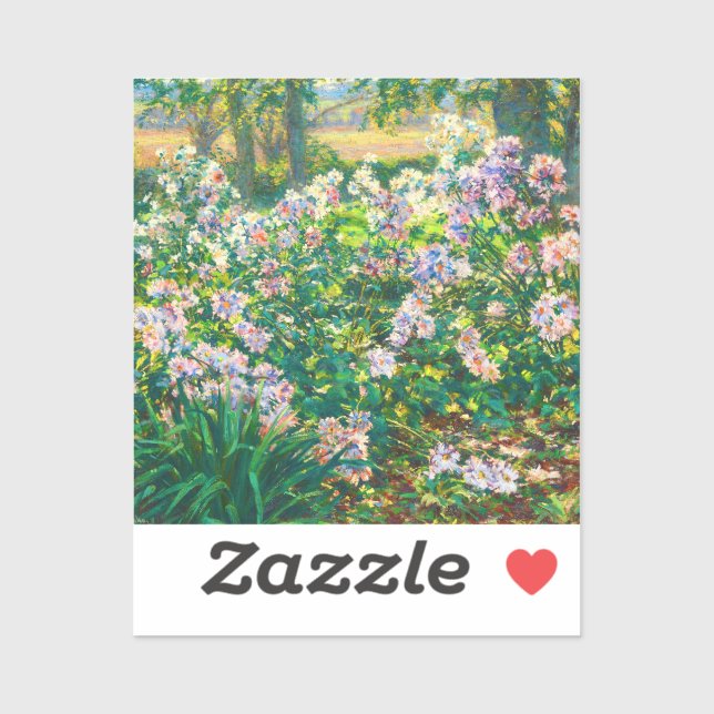 Sticker Fleurs jolies vintages Illustration Fleurs blanche (Feuille)