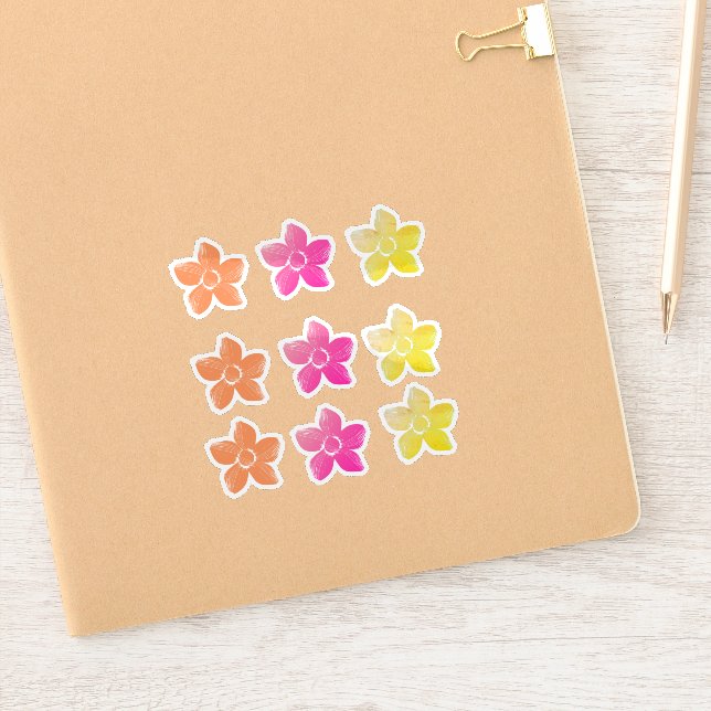 Sticker Fleurs mignonnes (Carnet)