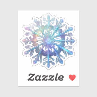 Sticker Flocon de neige brillant