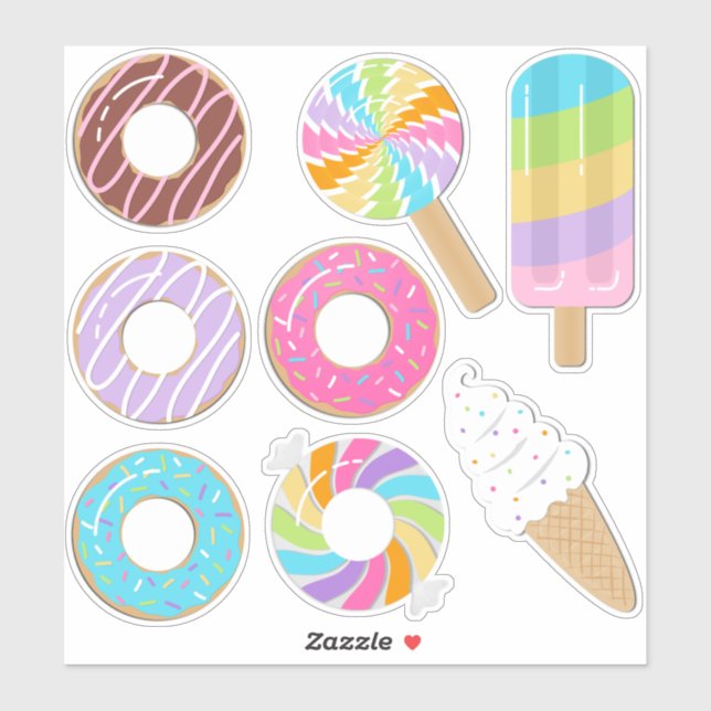 Sticker Flocons de la piscine Dessert (Feuille)
