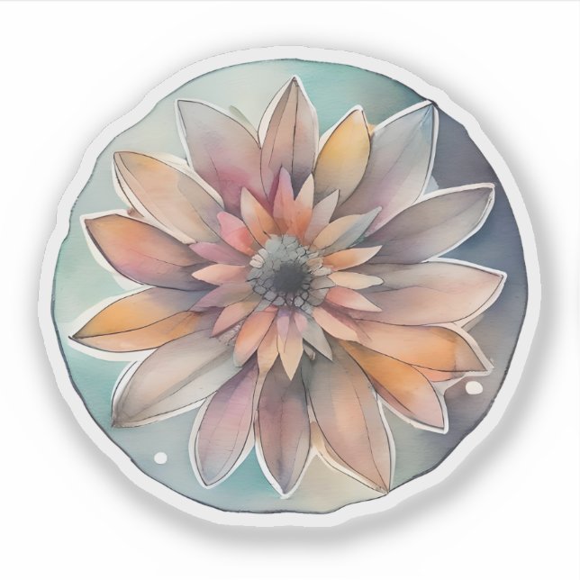 Sticker Floraison Florale Radiante (Devant)