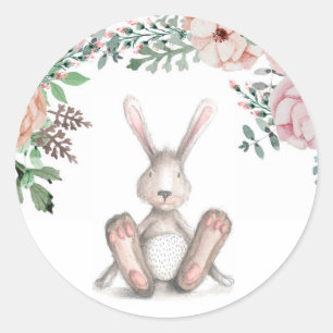 Sticker Floral Bunny