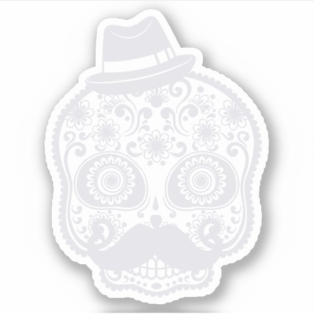 Sticker Floral crâne (Devant)