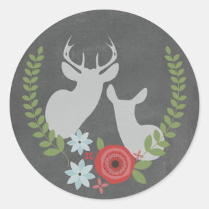 Sticker Floral Deer Inspiré