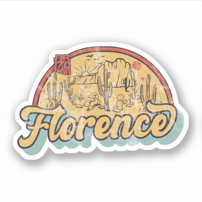 Sticker Florence, Arizona  (Devant)