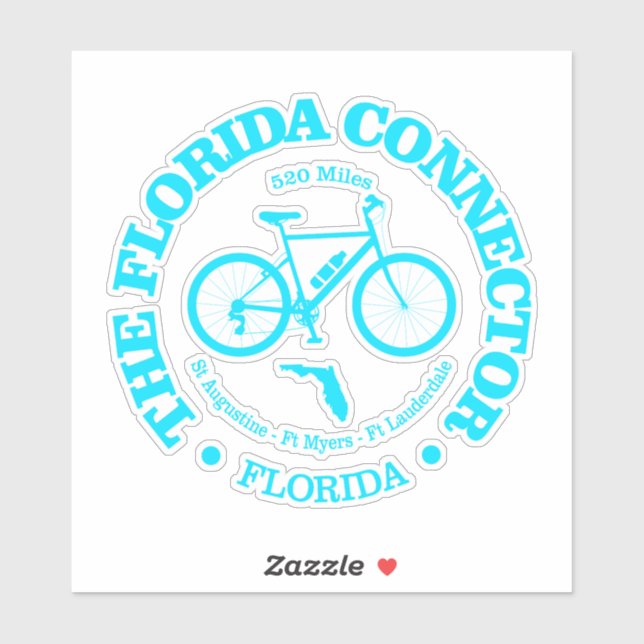Sticker Floride Connector Trail (vélo) (Feuille)