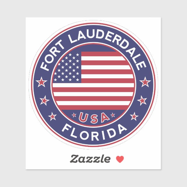Sticker Floride, Fort Lauderdale (Feuille)