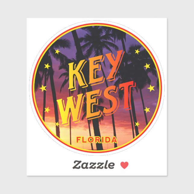 Sticker Floride, Key West (Feuille)