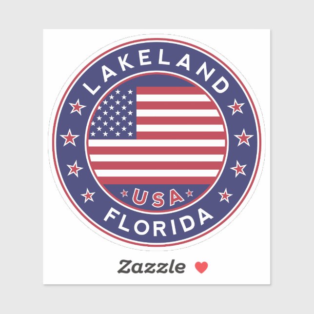 Sticker Floride, Lakeland (Feuille)