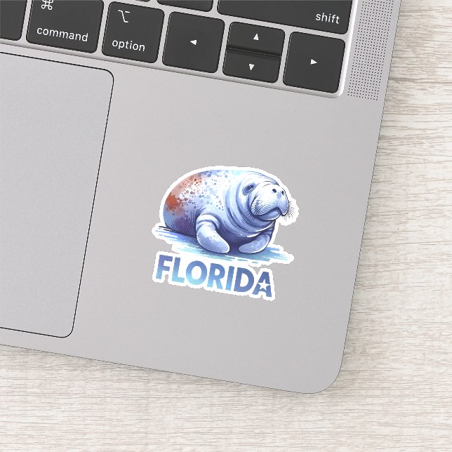 Sticker Floride, Manatee, (Détail)