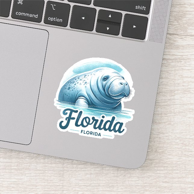 Sticker Floride, Manatee, (Détail)