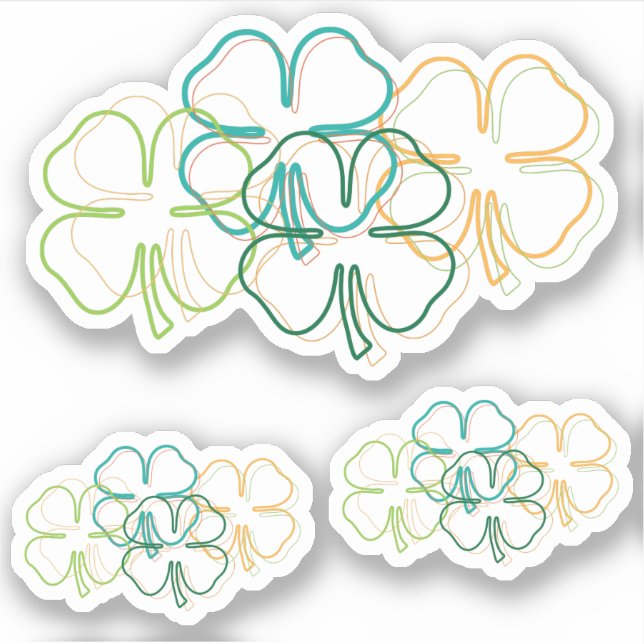 Sticker Flou shamrock (Devant)