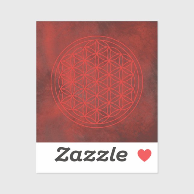 Sticker flower of life, chakra,zen,sacred geometric, (Feuille)