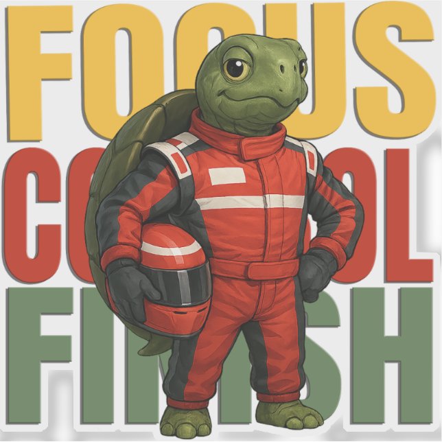 Sticker Focus. Control. Finish (Devant)