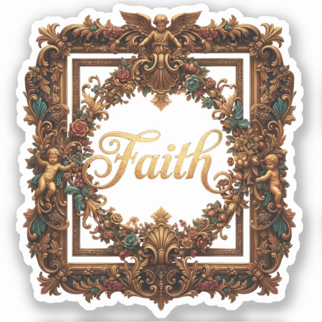 Sticker Foi Élégant Baroque (Recto)