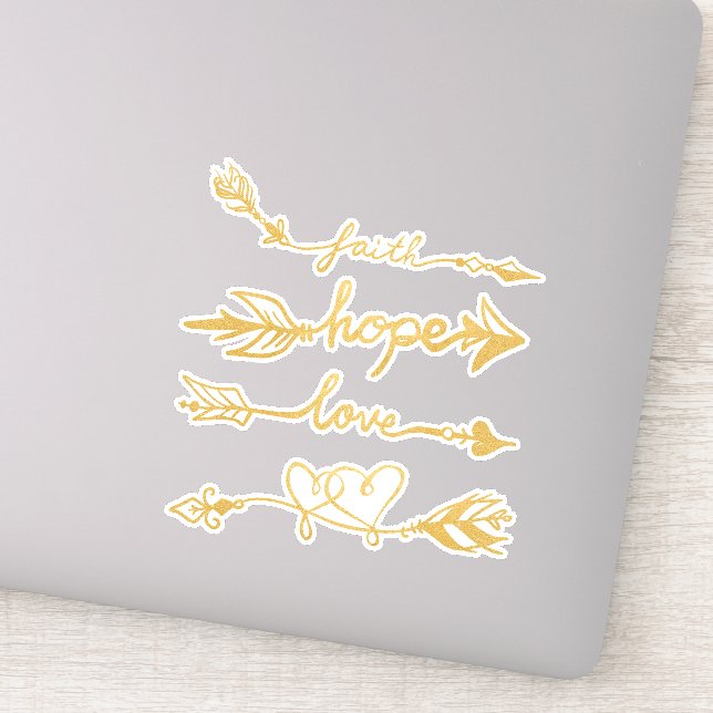 Sticker Foi, Espoir, Flèches d'amour (Détail)