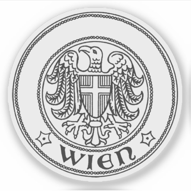 Sticker Fonctionnaire de l'État de Vienne (Wien), Autriche (Devant)