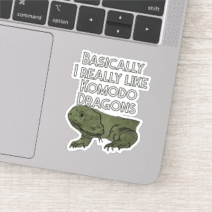 Sticker Fondamentalement, J'Aime Vraiment Les Dragons De K